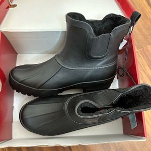 Chooka Chelsea Black Rain Boots Size 7